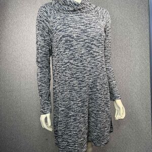NWT BCBGeneration Womens‎ Blue Knit Cowl Neck Sweater Dress Womens Medium Casual
